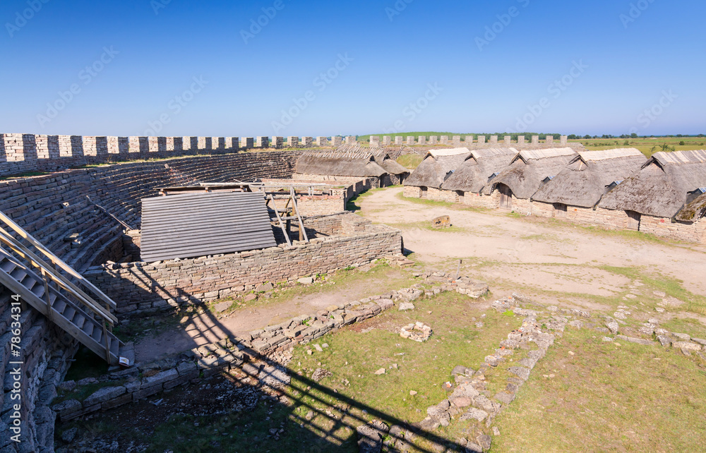 Fototapeta premium Eketorp castle - view from the wall