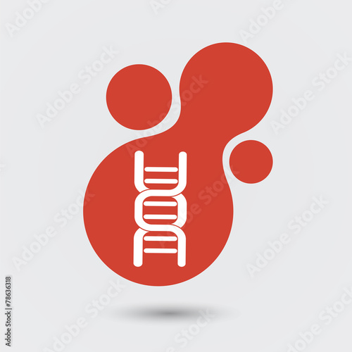 DNA blood icon