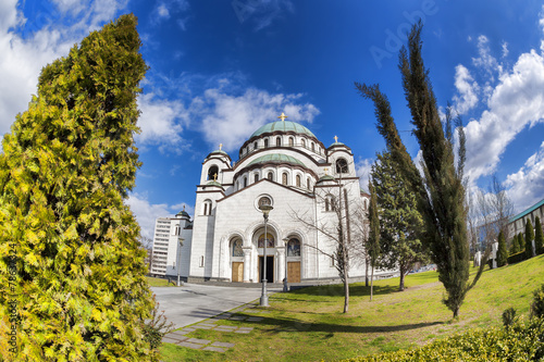 St. Sava Cathedral in Belgrade, Capital city of Serbia