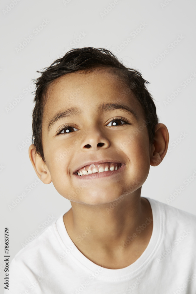 Cheeky boy, smiling Cheeky boy, smiling