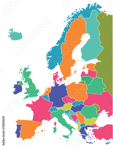 Europäische Landkarte #78638341