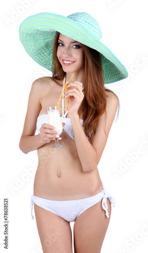 Beautiful young woman in sw...