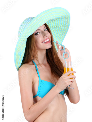 Beautiful young woman in sw...