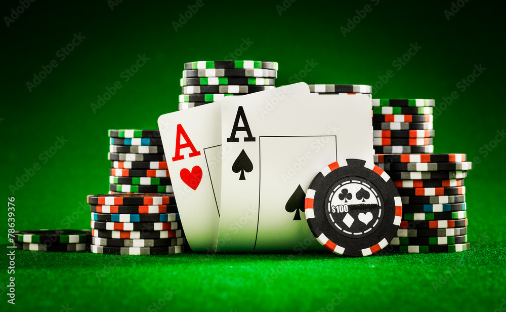 Obraz premium chips and two aces