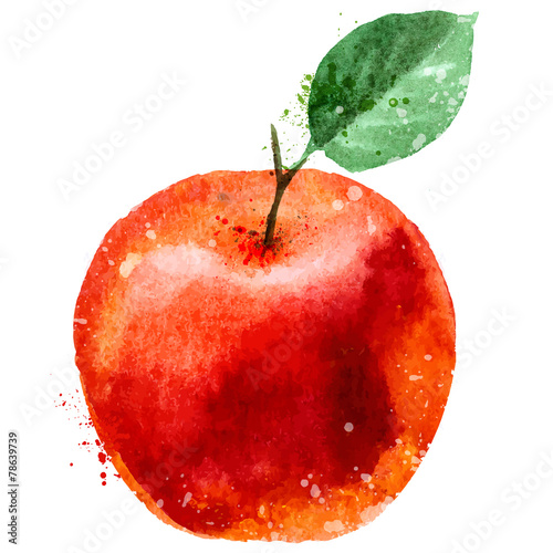 apple logo design template. fruit or food icon.