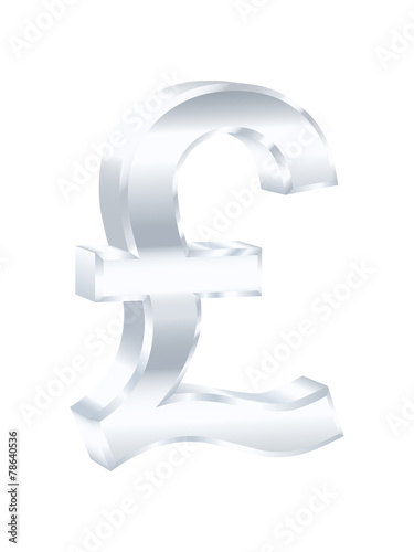 Pound sterling sign. Vector illustration