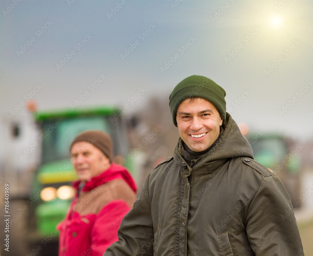 Obraz premium Smiling farmer