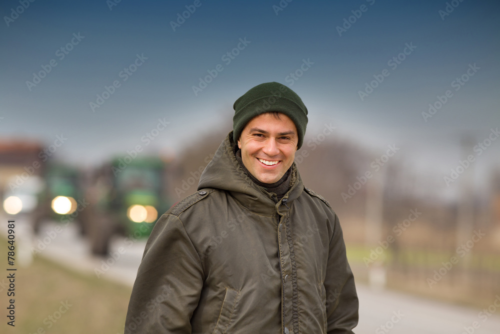 Smiling farmer Smiling farmer
