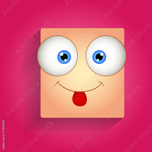 Teasing Face Vector Smiley