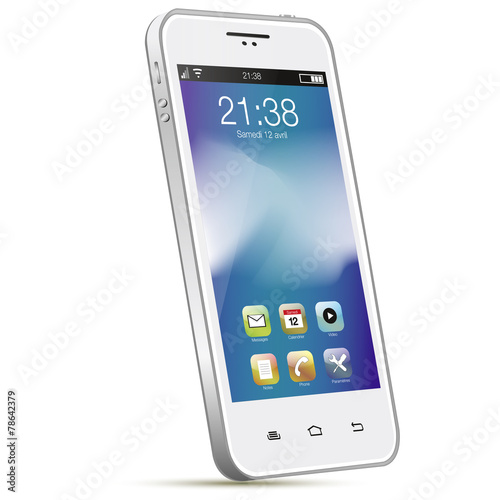 smartphone blanc