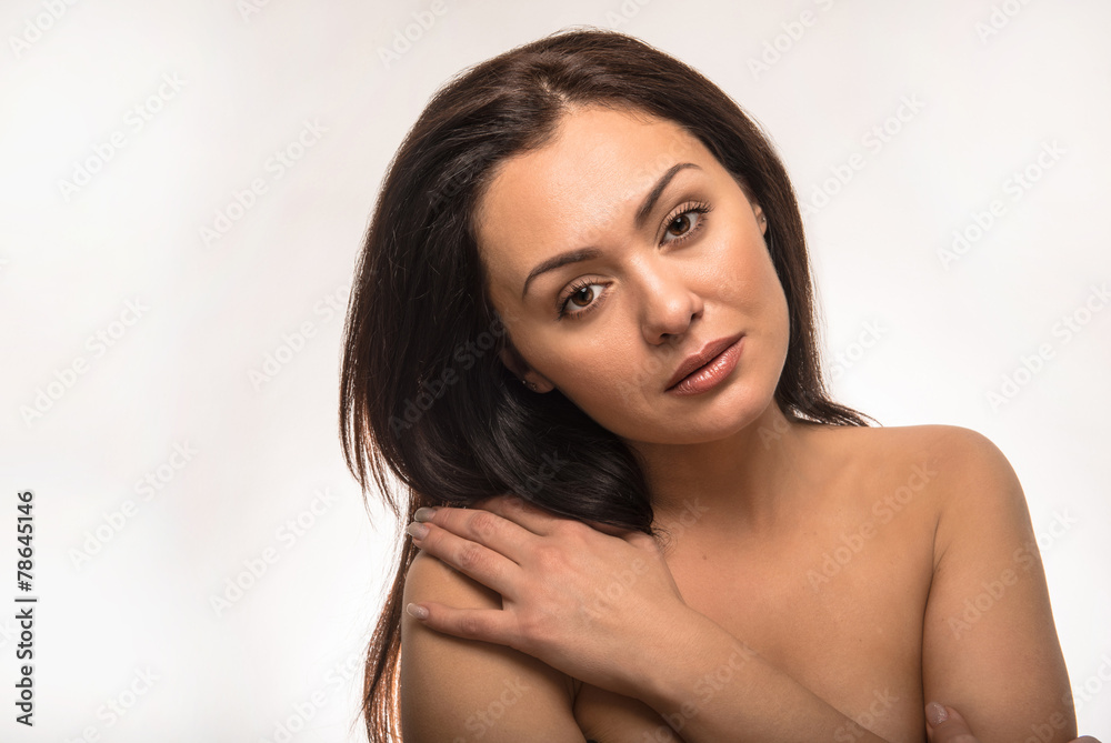 Beautyful woman with clean skin Beautyful woman with clean skin