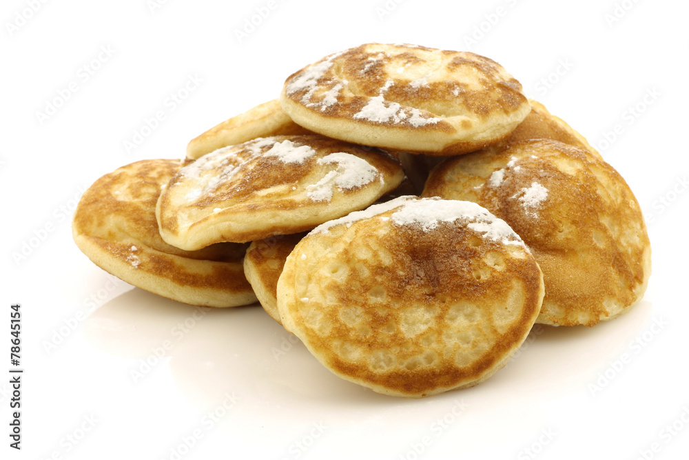 traditional Dutch mini pancakes called traditional Dutch mini pancakes called