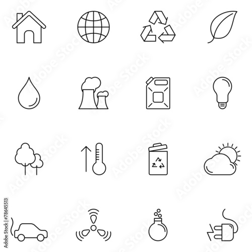 Ecology and Environment Icons