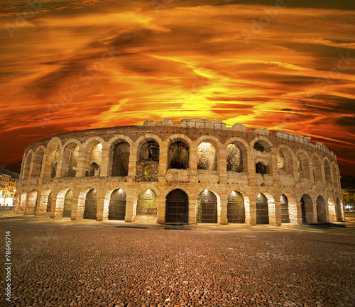 Arena of Verona at Sunset - Italy photo