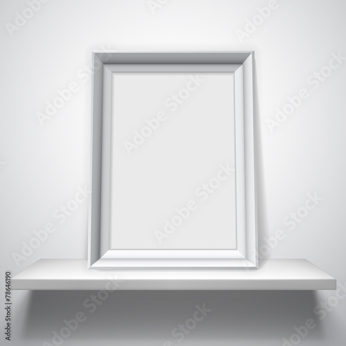 Blank White Picture Frame