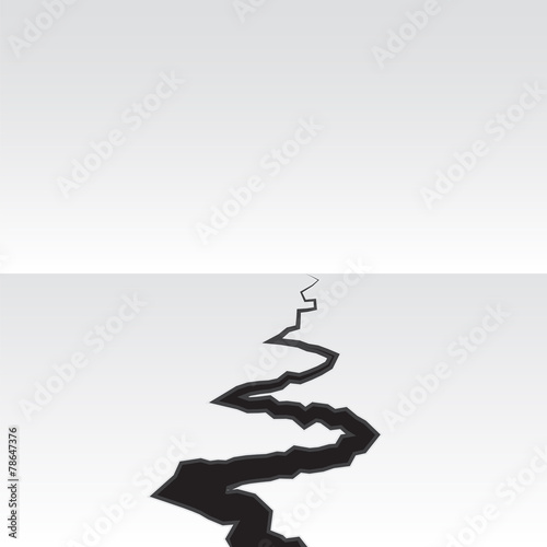 earth crack vector