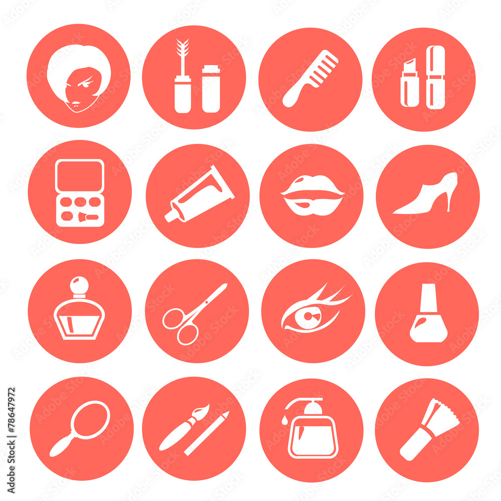 Make up icon set Make up icon set