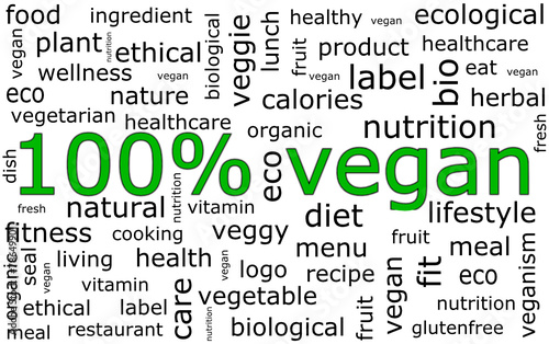 100% vegan wordcloud