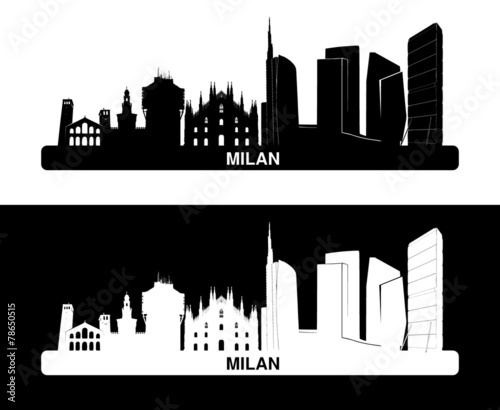 Silhouette di Milano photo