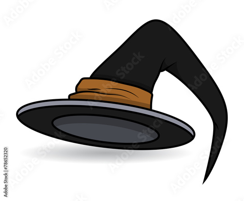 Witch Hat - Halloween Vector Illustration