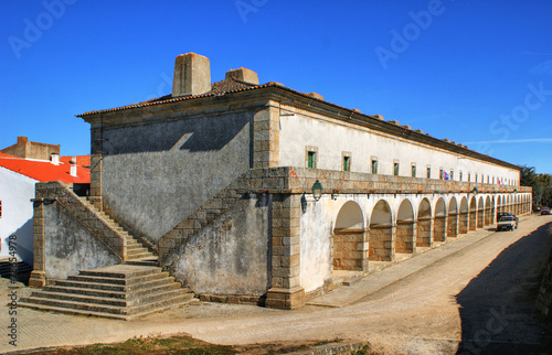 Former military barracks in Almeida historical village, Portugal © Vector