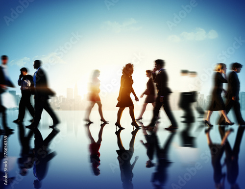 Business People Commuter Corporate Cityscape Pedestrian Concept