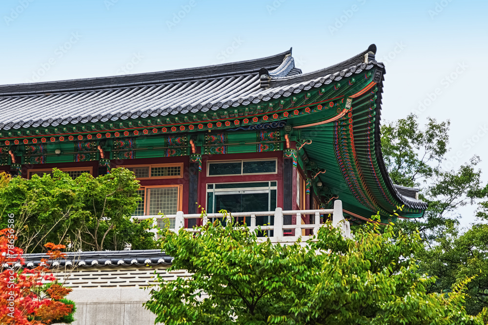 Obraz premium Traditional architecture old building temple in Korea