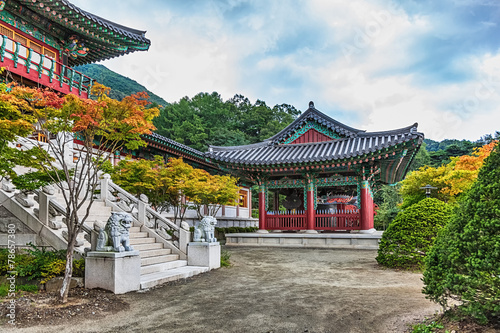 Traditional architecture old building temple in Korea