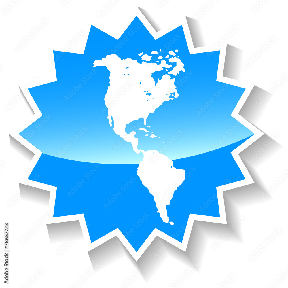 Continental Americas blue icon