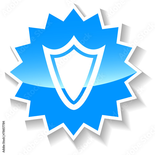 Shield blue icon