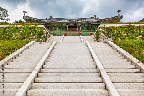 Traditional architecture old building palace in Korea