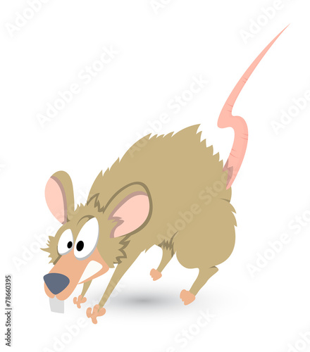 Funny Rat Vector