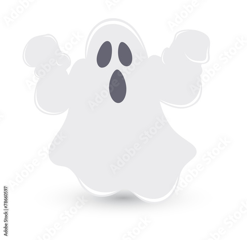 Spooky Ghost Vector