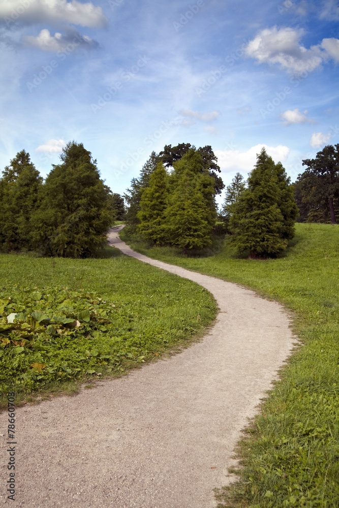 Obraz premium Sandweg in einem Park