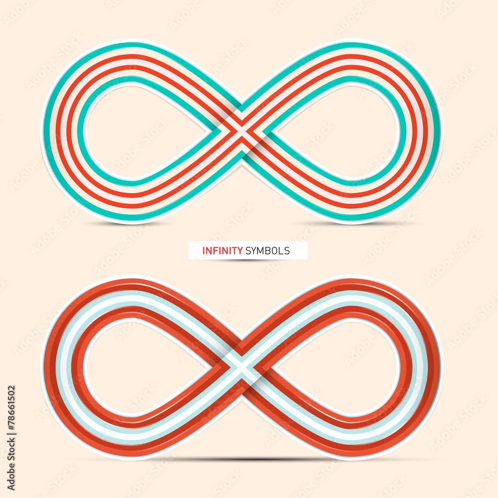 Infinity Symbols Set - Vector Infinity Symbols Set - Vector