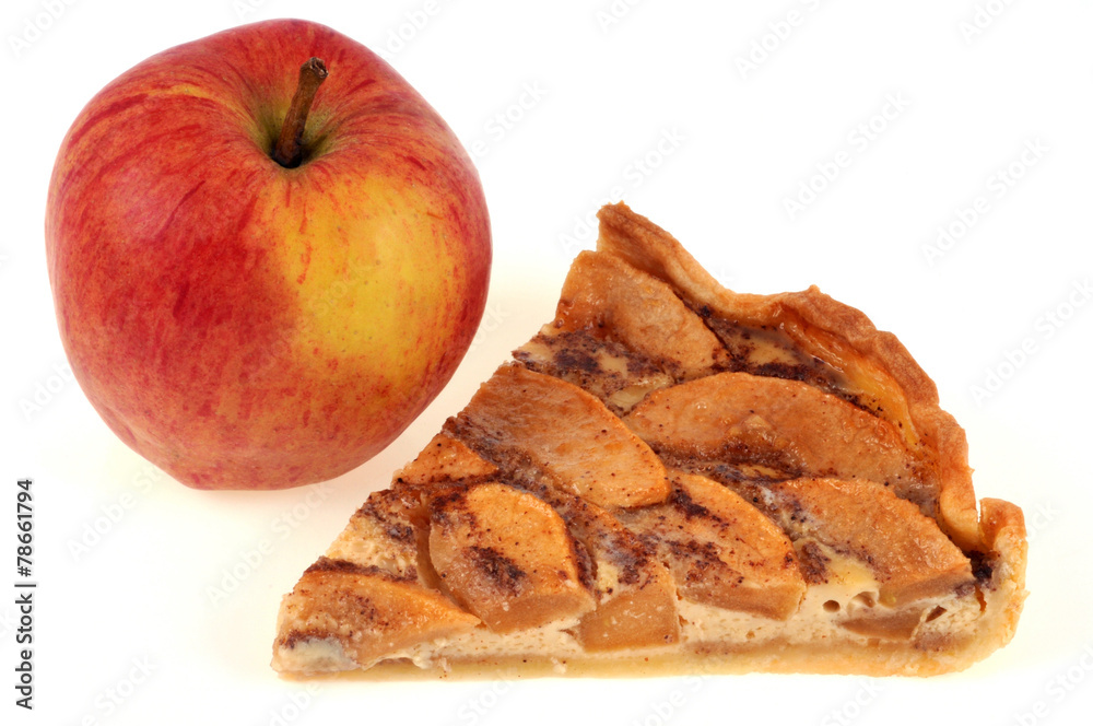 Pomme et part de tarte aux pommes Pomme et part de tarte aux pommes