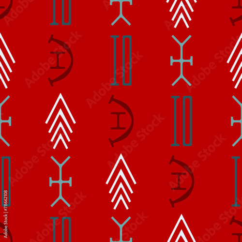 seamless background with nsibidi symbols photo