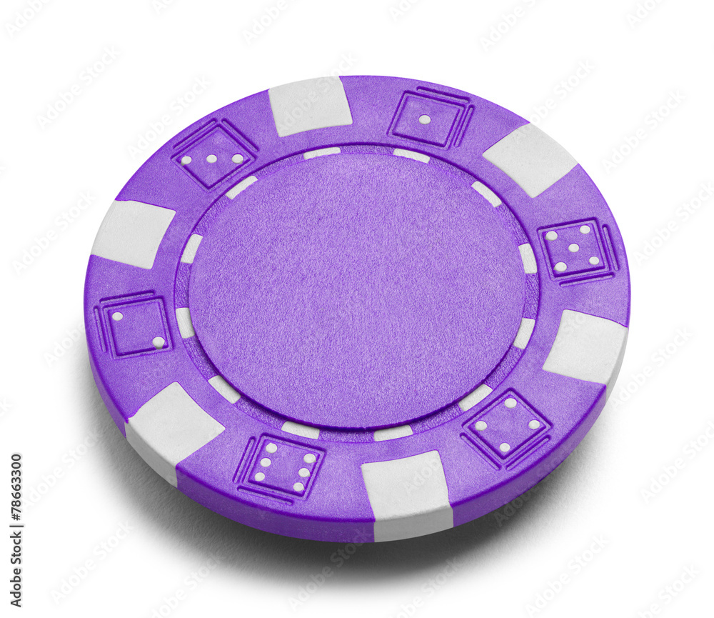 Purple Poker Chip Stock Photo | Adobe Stock