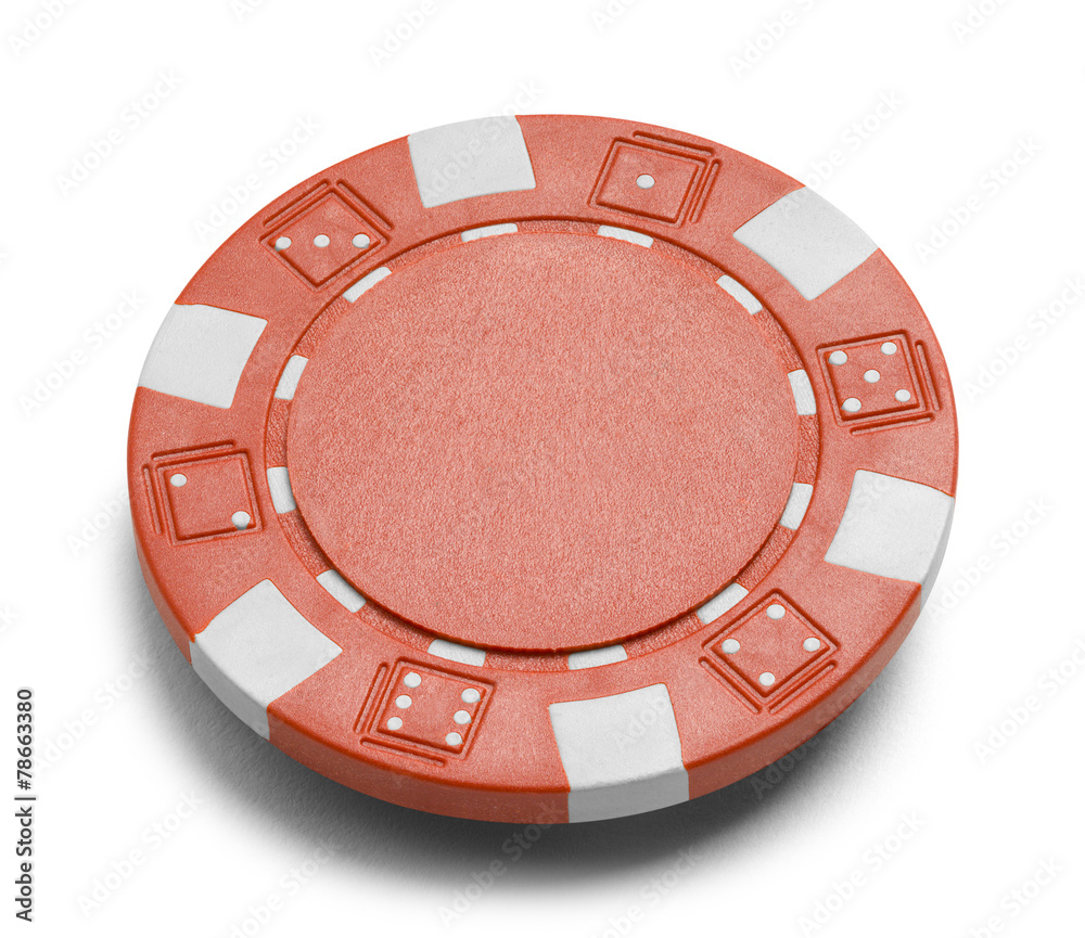 Naklejka premium Red Poker Chip