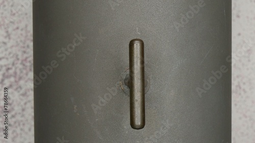 Regelung der Luftklappe am Rauchrohr eines Kaminofens