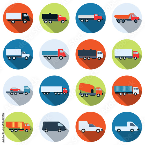 Truck vector icons