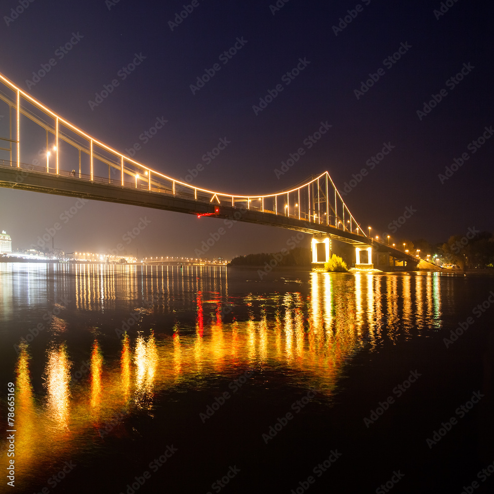 Footbridge in Kiev. Ukraine