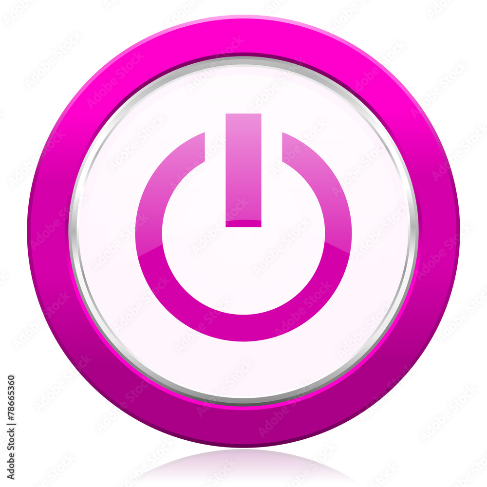 power violet icon on off sign