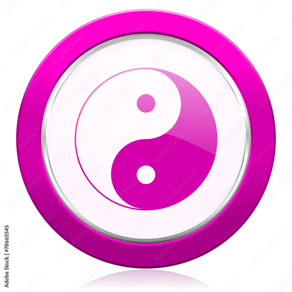 ying yang violet icon