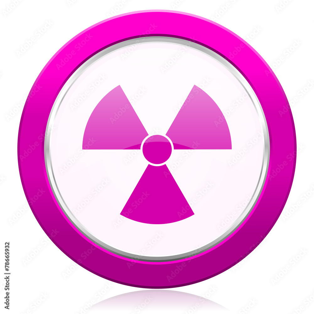 radiation violet icon atom sign radiation violet icon atom sign