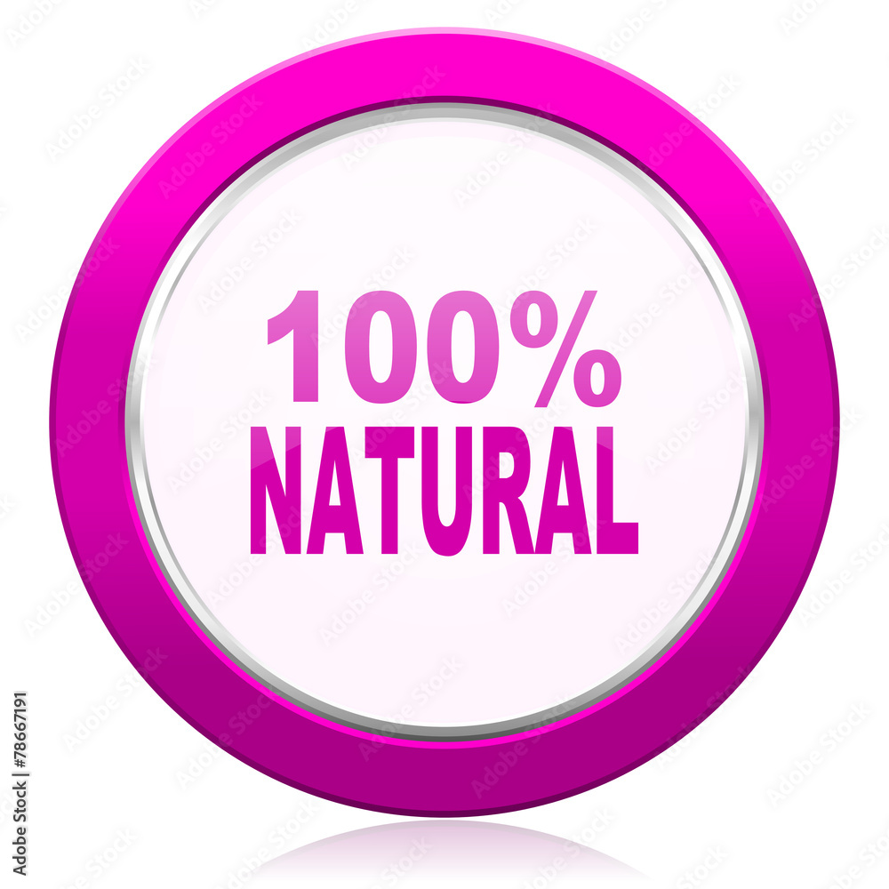 natural violet icon 100 percent natural sign natural violet icon 100 percent natural sign