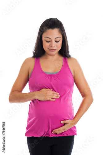 Fit pregnant woman portrait © eurobanks