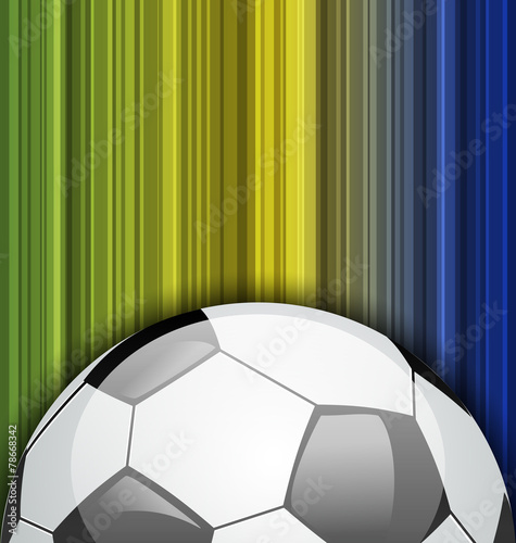 Background with soccer ball  Brazil 2014 football championship