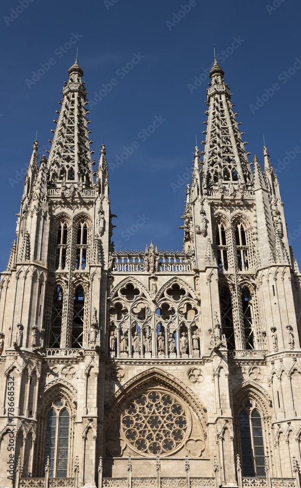 Burgos cathedra facade.