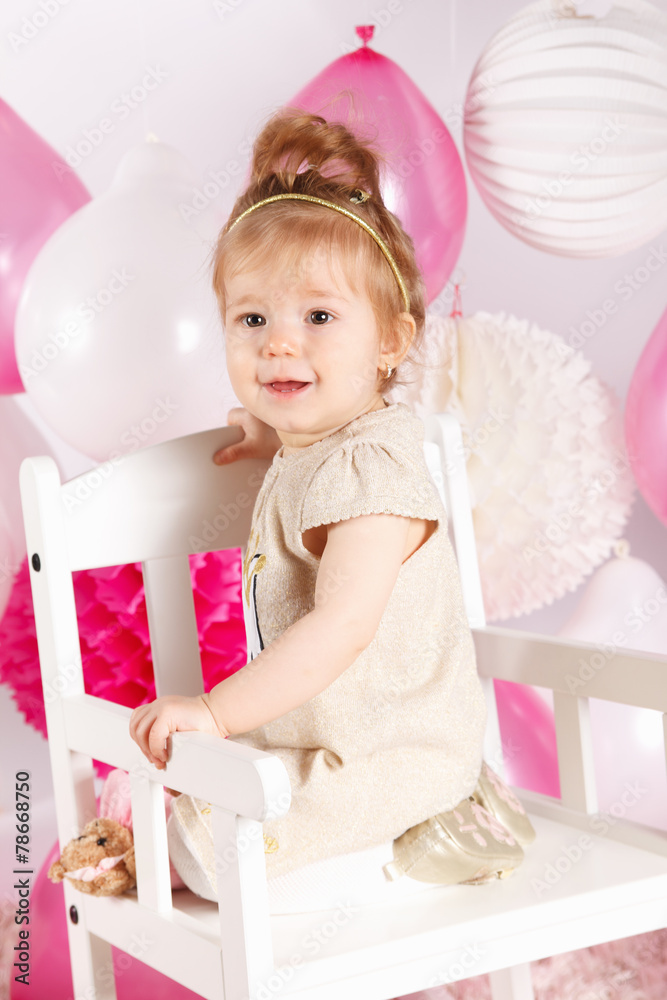 Portrait of a cute baby girl Portrait of a cute baby girl